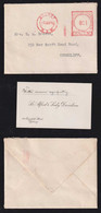 Australia 1942 Meter Cover 2½p SYDNEY X EDGECLIFF Card Inside - Covers & Documents