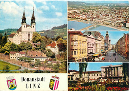 Delcampe - CPSM Donaustadt Linz-Multivues-Timbre   L2093 - Linz