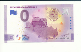 Billet Touristique 0 Euro - ROTA ESTRADA NACIONAL 2 - MECT - 2020-1 - ANNIV -  n° 2502 - Autres & Non Classés