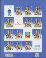 Poland 2021 Full Sheet Imperforated With 4 Tabs In Occasional Pass From PZF Congress Jan III Sobieski Victoria Vienna - Hojas Completas