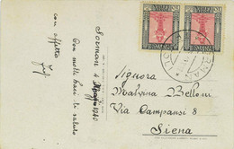 P0302 - LIBIA ITALIANA  Libya  - Storia Postale -  CARTOLINA Con Raro Annullo SORMAN 1940 - Libya