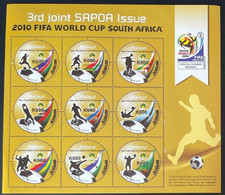 Malawi 2010 / 2020 Overprint Surchargé World Cup FIFA South Africa Coupe Du Monde WM SAPOA Souvenir Sheet Bloc Block - Malawi (1964-...)