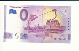 Billet Touristique 0 Euro - TELECABINE LISBOA - MECY - 2020-1 -  n° 413 - Autres & Non Classés