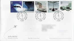 GREAT BRITAIN 2002 50th Anniversary Of Passenger Jet Aviation FDC - 2001-2010 Em. Décimales