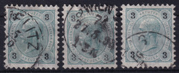 AUSTRIA 1890 - ANK 52 - Bz 10 - Sprödes Und Glasiges Papier / Übergangspapier / Weiches, Weisses Papier - Used Stamps