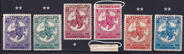 245 LUXEMBOURG 1934 - Y&T 252/53 Et 256/57 Neuf ** MNH - 254/55 Neuf * MLH - Caritas Cheval - 1926-39 Charlotte De Perfíl Derecho