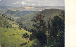 Fantaisie - Illustrateurs  - Paysage De Verdures Et De Montagnes - Arbres - Carte Postale Ancienne - Non Classés