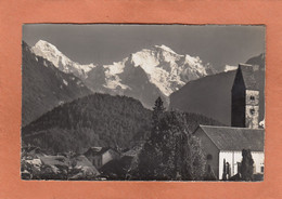 INTERLAKEN - KIRCHE UNTERSEEN MIT MÖNCH U. JUNGFRAU - ECRITE - Unterseen