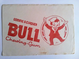 Buvard Gomme à Claquer BULL Chewing-Gum ILLUSTRATEUR Publicité Marin - Dulces & Biscochos