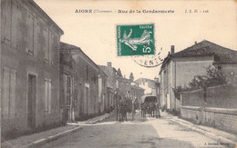 FRANCE - 17 - AIGRE - Rue De La Gendarmerie - ISD 126 - J Gornas éditeur - Carte Postale Ancienne - Sonstige & Ohne Zuordnung