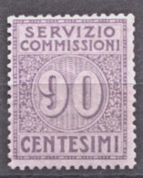 REGNO 1913 SERVIZIO COMMISSIONI 90 C. ** MNH CENTRATO - Postage Due