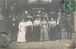 RARE - VICHY - Carte Postale Photo En 1911, Groupe De Personnages - Vichy