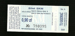 Biglietto Autobus Polonia - SKM 0.90 Zl - Europe