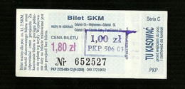 Biglietto Autobus Polonia - SKM 1.80 Zl - Europe