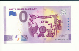 Billet Touristique 0 Euro - BABY'S EERSTE BANKBILJET - PEBB - 2020-1 -  n° 456 - Autres & Non Classés