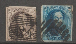Timbres Belgique Nr. 3 Et 4 - 1849-1850 Medaillen (3/5)