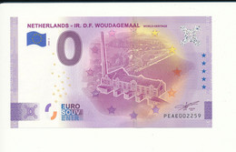 Billet Touristique 0 Euro - NETHERLANDS - IR. D.F. WOUDAGEMAAL WORLD HERITAGE - PEAE- 2020-2 - N° 2259 - Autres & Non Classés