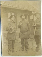 Carte Photo (format 8x11cm) - Soldats Militaires (295e Régiment - Hors Rang) - Tenues De Mineurs - Uniforms