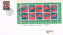 48946. Carta STOCKHOLM (Sverige) Suecia 1974. Mosaikbroderi - Briefe U. Dokumente