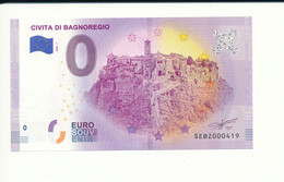 Billet Touristique 0 Euro -  CIVITA DI BAGNOREGIO - SEBZ- 2020-1 - N° 419 - Autres & Non Classés