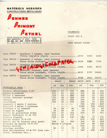 08-RETHEL- TARIF 168 E- BENNES BRIMONT- AGRICULTURE CONSTRUCTIONS METALLIQUES EPANDEUR - Agriculture