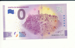 Billet Touristique 0 Euro -  CIVITA DI BAGNOREGIO - SEBZ- 2020-1 - ANNIV - N° 4140 - Autres & Non Classés