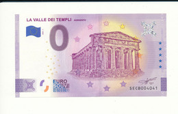 Billet Touristique 0 Euro - LA VALLE DEI TEMPLI AGRIGENTO - SECB- 2020-1 - ANNIV - N° 4041 - Autres & Non Classés