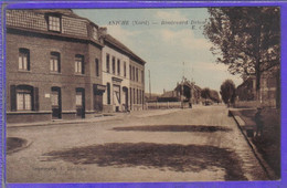 Carte Postale 59. Aniche  Passage à Niveau Boulevard Drion   Très Beau Plan - Aniche