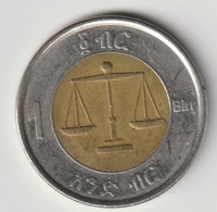 ETHIOPIA 2012 - 2020: 1 Birr, KM 78 - Etiopia