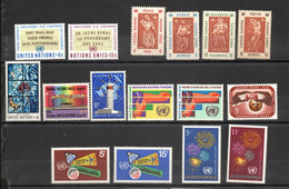 Nations-Unis - New-York YT 159-174 Année Complète 1967 Neuf Sans Charnière - XX - MNH - Unused Stamps