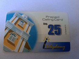 CURACAO NAF 25,- PREPAID I-TELEPHONY THICK CARD  FINE  USED      ** 12084** - Antilles (Netherlands)