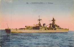 Thèmes - Transport - Bateau De Guerre - "MARSEILLAISE" - Croiseur - Carte Postale Ancienne - Krieg