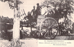 MILITARIA - Officiers Allemands Prisonniers Aux Environs De Reims - Carte Postale Ancienne - War 1914-18