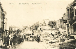 HERVE - Hôtel De Ville - Rue Potierue - Ruines Guerre 1914-1918 - N'a Pas Circulé - Herve