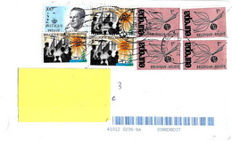 BELGIO BELGIQUE - 2023 Lettera Viaggiata Per Italia Con 8 Francobolli In Franchi (Europa, Rerum Novarum) - 10364 - Storia Postale