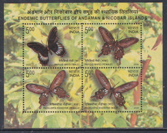Inde BF N° 50  XX  Faune : Papillons, Le Bloc Sans Charnière, TB - Blocks & Sheetlets