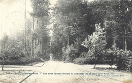 Notre-Dame-au-Bois.  -  Les Deux Ronds-Points Et Chaussée De Wavre Vers Bruxelles. - Overyssche  1907   Naar   Auderghem - Overijse