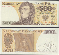 POLAND - 500 Zlotych 1982 P# 144b Europe Banknote - Edelweiss Coins - Pologne