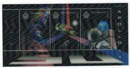 San Marino 2019 50° Anniv. Moon Landing - Sbarco Dell'uomo Sulla Luna  3v In Foglietto Complete Set ** MNH - Unused Stamps