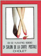 CHOLET 1986 SALON DE LA CARTE POSTALE ILLUSTRATEUR FRED BELLANGER - Bourses & Salons De Collections