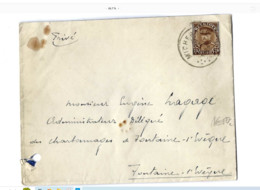 Oblitération "Micheroux" Sur Lettre Expédiée à Fontaine-Lévêque. - 1931-1934 Kepi