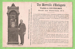 HA0041  CPA  CHATELDON   (Puy-de-Dôme) Une Merveille D'Horlogerie ... Composée De 1100 Pièces Commencée En 1871 ... - Chateldon