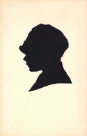 Silhouette - Femme De Profil - Découpage - Carte Postale Ancienne - Silhouettes