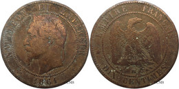 France - Second Empire - 10 Centimes Napoléon III, Tête Laurée 1861 BB - TB/VF20 - E0174 - 10 Centimes