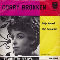 * 7" *  CORRY BROKKEN - MIJN IDEAAL (Holland 1962 EX-) - Otros - Canción Neerlandesa