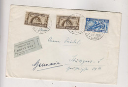 ITALY 1936 TRIESTE Airmail Cover To Germany - Storia Postale (Posta Aerea)