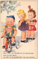 HUMOUR - Qu'il Est Beau! Oui C'est Le Champion Du Quartier - Enfant Sur Un Vélo - Enfant - Carte Postale Ancienne - Humour