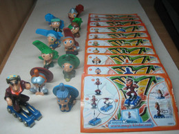 2008 Ferrero - Kinder Surprise -  NV001 - NV010 - Skate Crew - Complete Set + 10 BPZ's - Monoblocchi