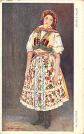 Fantaisies - Devce Z Velké - Al. Kalvoda - Colorisé - Costume Traditionnel - Edit. Minerva - Carte Postale Ancienne - Mujeres