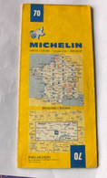 CARTE MICHELIN - BEAUNE - EVIAN  - 70 - 1981 - Cartes Routières